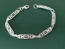 Sterling Silver Charles Rennie Mackintosh Style Bracelet