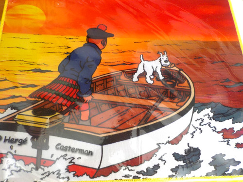 Large tintin snowy computer - large,