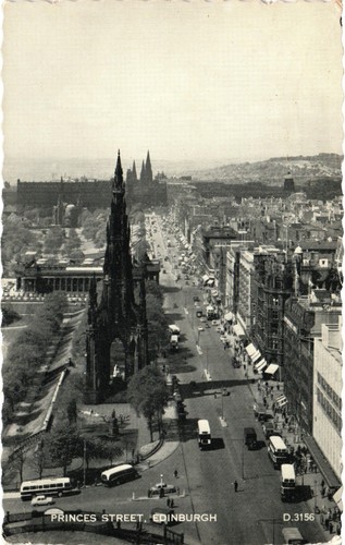 Princes edinburgh postcard - princes,