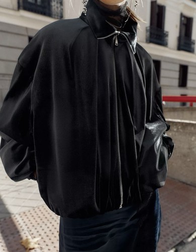 Zara velvet bomber jacket - zara, size