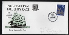 G.B  1978 COMMEMORATION COVER  The International Tall Ships Race   Gt. YARMOUTH