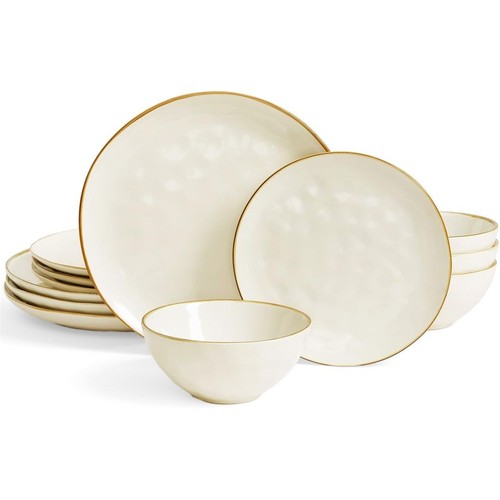 Piece reactive glaze dinner - 12-piece,