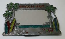 Metal Beach Frame Beach Hut Surf Boards Palm Trees Glitter Water Agiftcorp