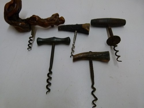 Vintage cork screws horn 4 - 2,