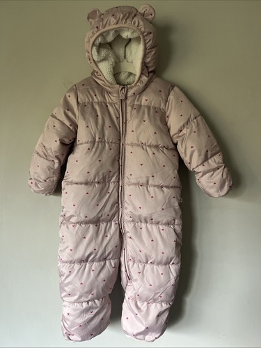 Baby gap snowsuit 12m pink - gap, 6-12m