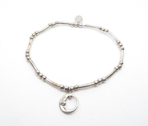 Clogau sterling silver moon - silver,