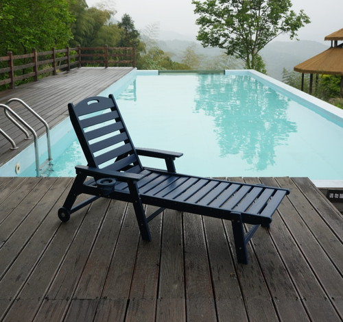 Hdpe outdoor chaise lounge - chaise,