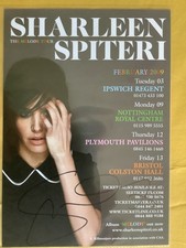 Signed Sharleen Spiteri The Melody Tour 2009 Flyer
