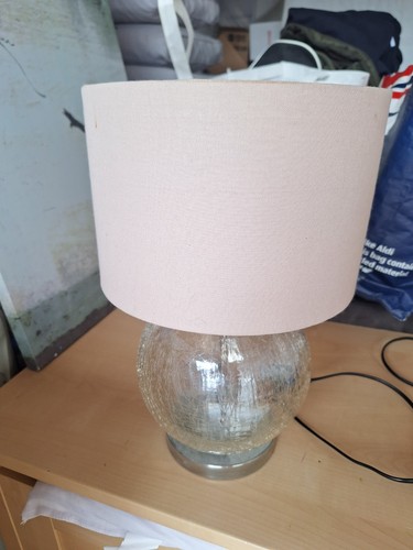 Next crackle glass table - glass, lamp