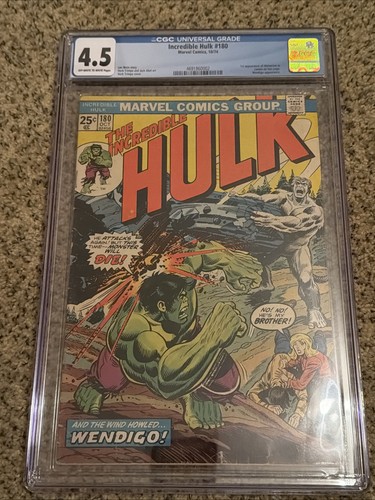 The incredible hulk 180 cgc - the,