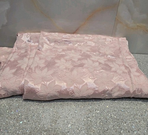 Blush pink floral jacquard - pink,