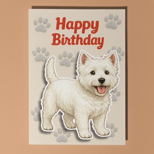 West terrier dog pop 3d - west,