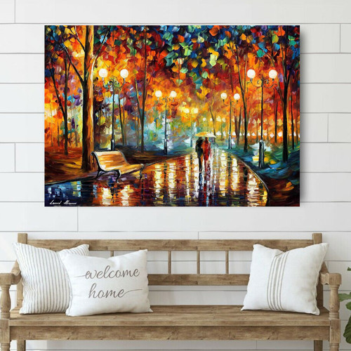 Leonid afremov rain rustle - afremov, rain's