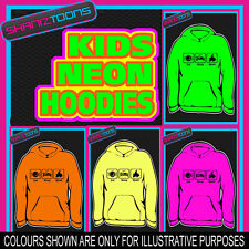 EAT SLEEP QUAD BIKE BIKING NEON  ELECTRIC KIDS HOODIE HOODY