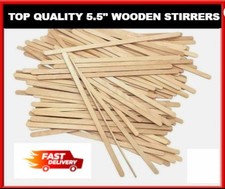 2000 5."5(139mm) Wooden Coffee Stirrers For Coffee Tea Cups Hot Drink Stir Stick