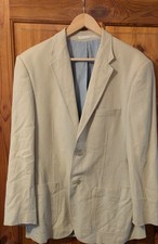 Mens M&S Beige Linen Blend