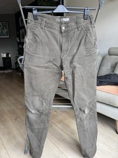 Carhartt Trousers 33 X 32 Rugged Flex Duck Straight Workwear Green Tarmac