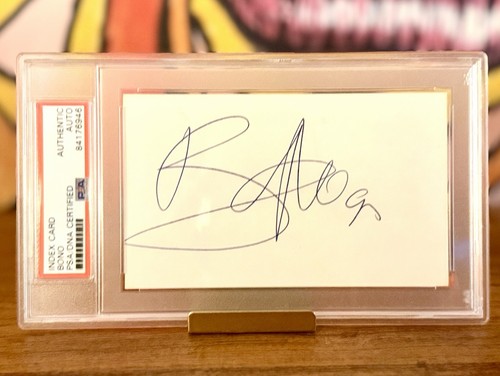 Bono autograph psa - u2,