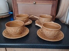 Set of 4 vintage Mustard