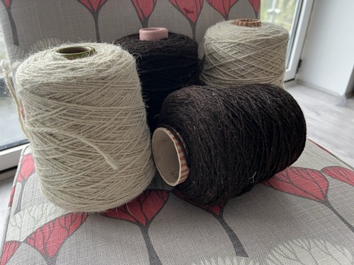 Aran wool yarn - wool, cones