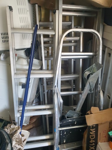 Loft ladder expanding with - ladder,