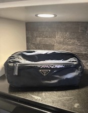 PRADA Navy Nylon Washbag