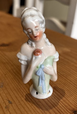 Vintage porcelain half doll