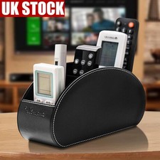 TV Remote Control Holder Table Storage Box 5 Grid Desktop Tidy Organizer Case UK