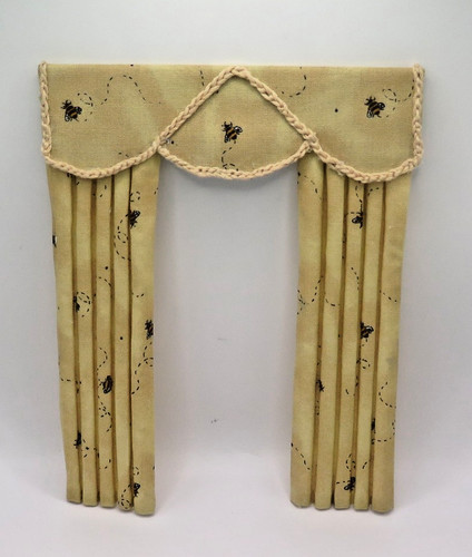 Dolls house curtains dark - curtains.,
