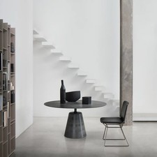 MDF Italia Rock Dining Table  Cement - Anthracite