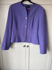 Alexon Women's Jacket Size 14. Purple 80% Wool, 20% Cashmere
