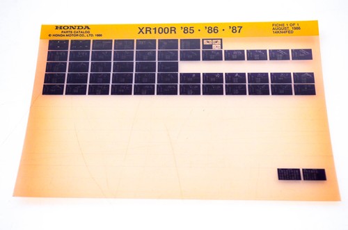 Oem honda xr100r 1986 - oem, 1986/august