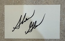 SHARON GLESS SIGNED INDEX CARD