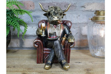 Large highland cow chair - a,
