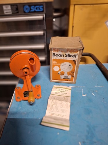 Old vintage spong bean slicer - bean,