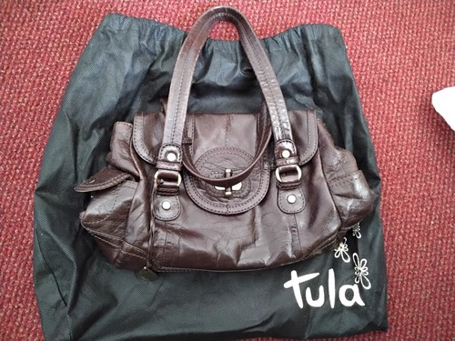 Tula leather handbag dark - tula,