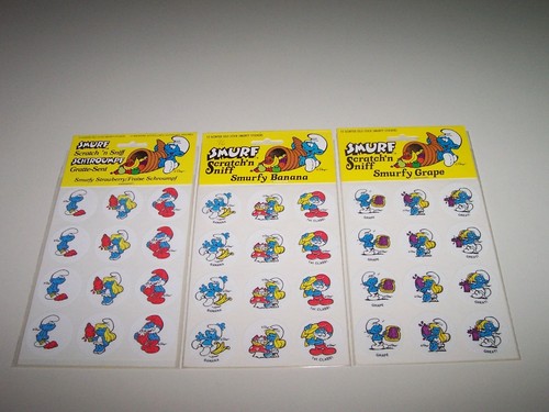 The smurfs scratch sniff - smurfs,