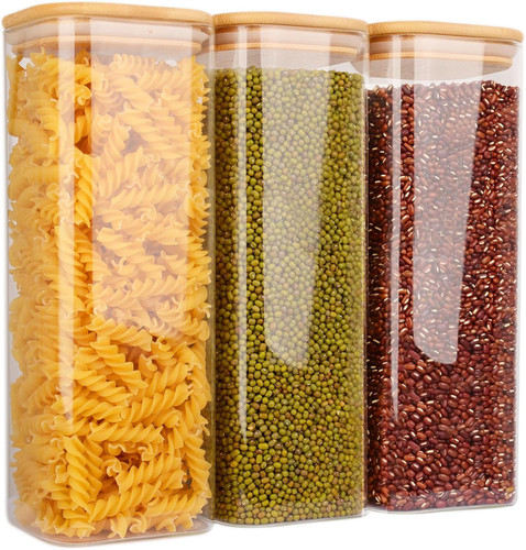 2100ml glass storage jars with - 2100ml,