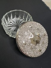 Vintage Glass Dresser Powder