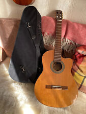 Alvarez alectro-acoustic cutaway guitar excellent condition with hard case.