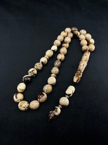 Natural amber rosary prayer - amber,