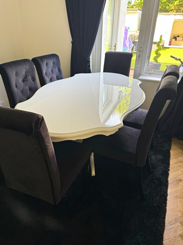 White gloss oval - gloss,