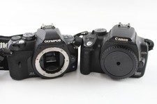 DSLR Digital Cameras Inc Canon 350D & Olympus E-410 Bodies Only x 2