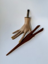 1950’s Glove Accessories, Mannequin Hand and Teak Glove Stretchers