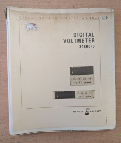 3480c digital voltmeter - hp,