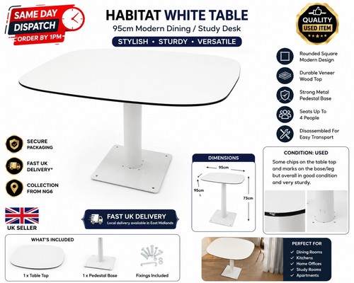 Habitat white dining - habitat,