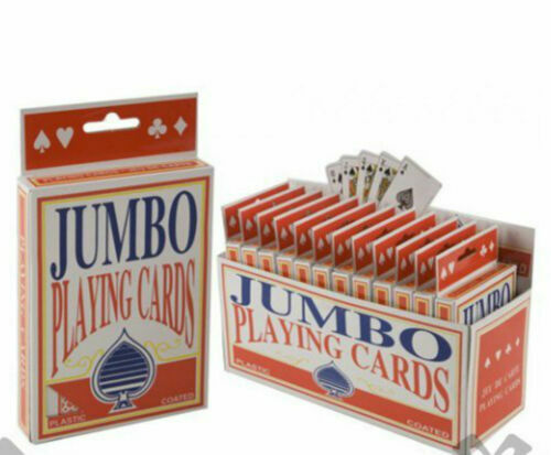 Jumbo playing cards deck extra - cards,