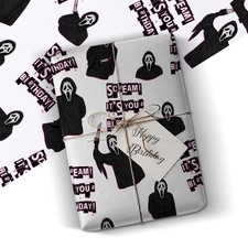 Ghostface Birthday Gift Wrap