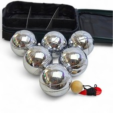 Mini Carpet Bowls Boules Classic Set Stainless Steel Indoor Outdoor Case