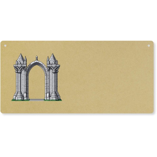 Retro style stone archway - stone, archway'